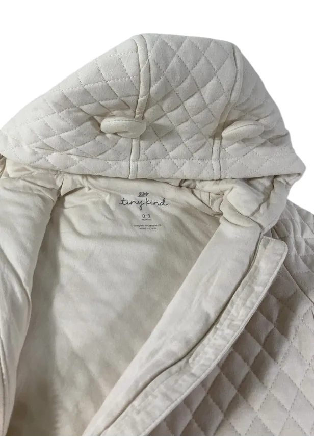 Tiny Kind Quilted Bunting Suit, 0-3 Months, Birch