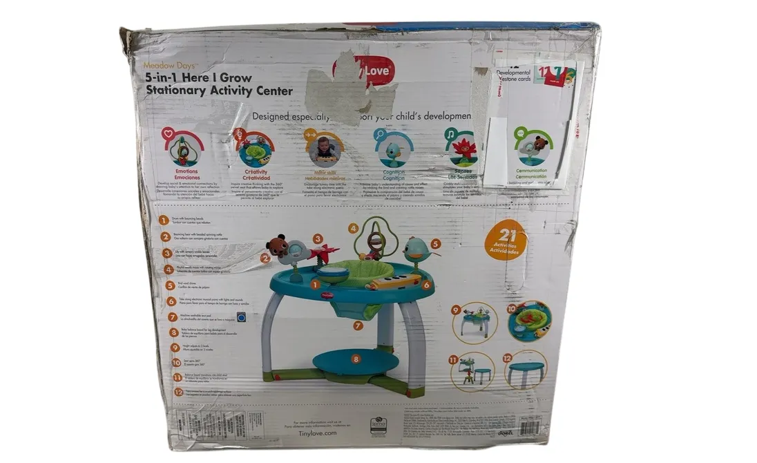 Tiny Love 5-in-1 Stationary Activity Center, Meadow Days