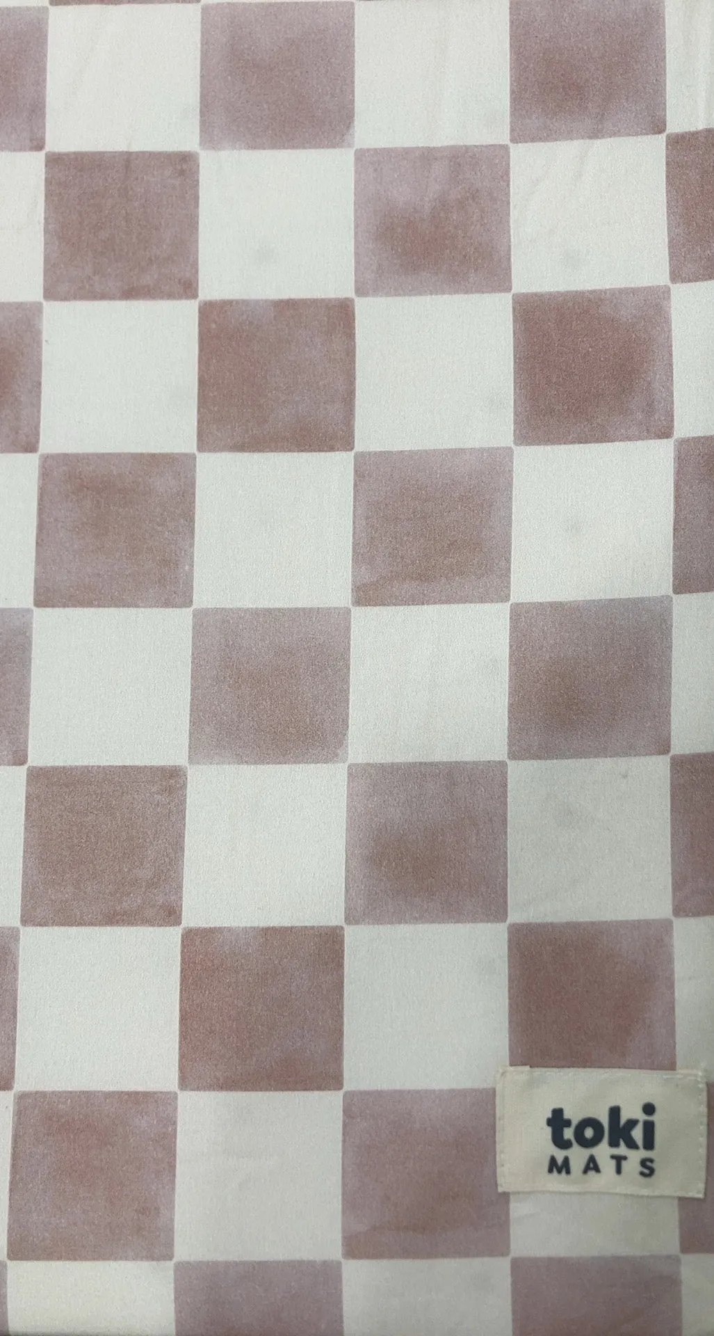 Toki Kids Standard Padded Play Mat 40" x 40", Checker Gumdrop