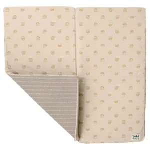 Toki Kids Standard Padded Play Mat 40" x 40", Rainbow peach