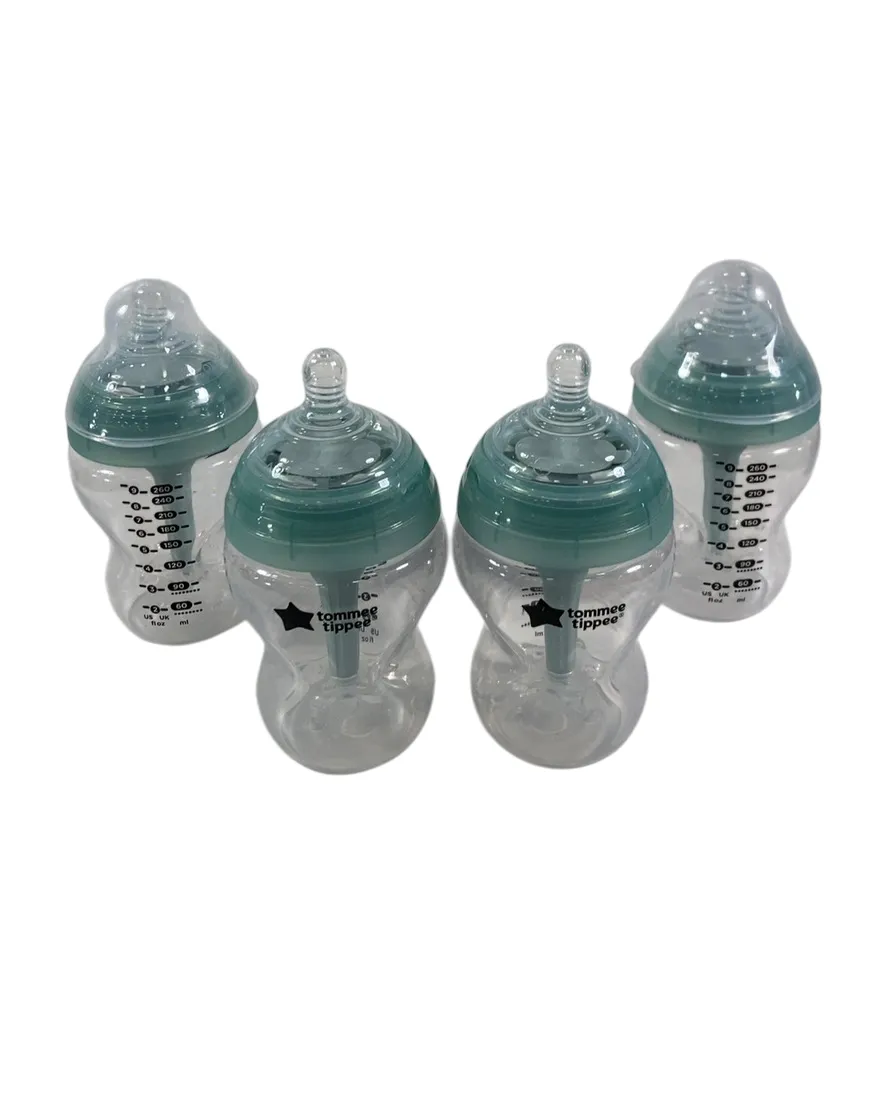 Tommee Tippee Advanced Anti-Colic Baby Bottles, 9 Ounce,  4 Count, Green