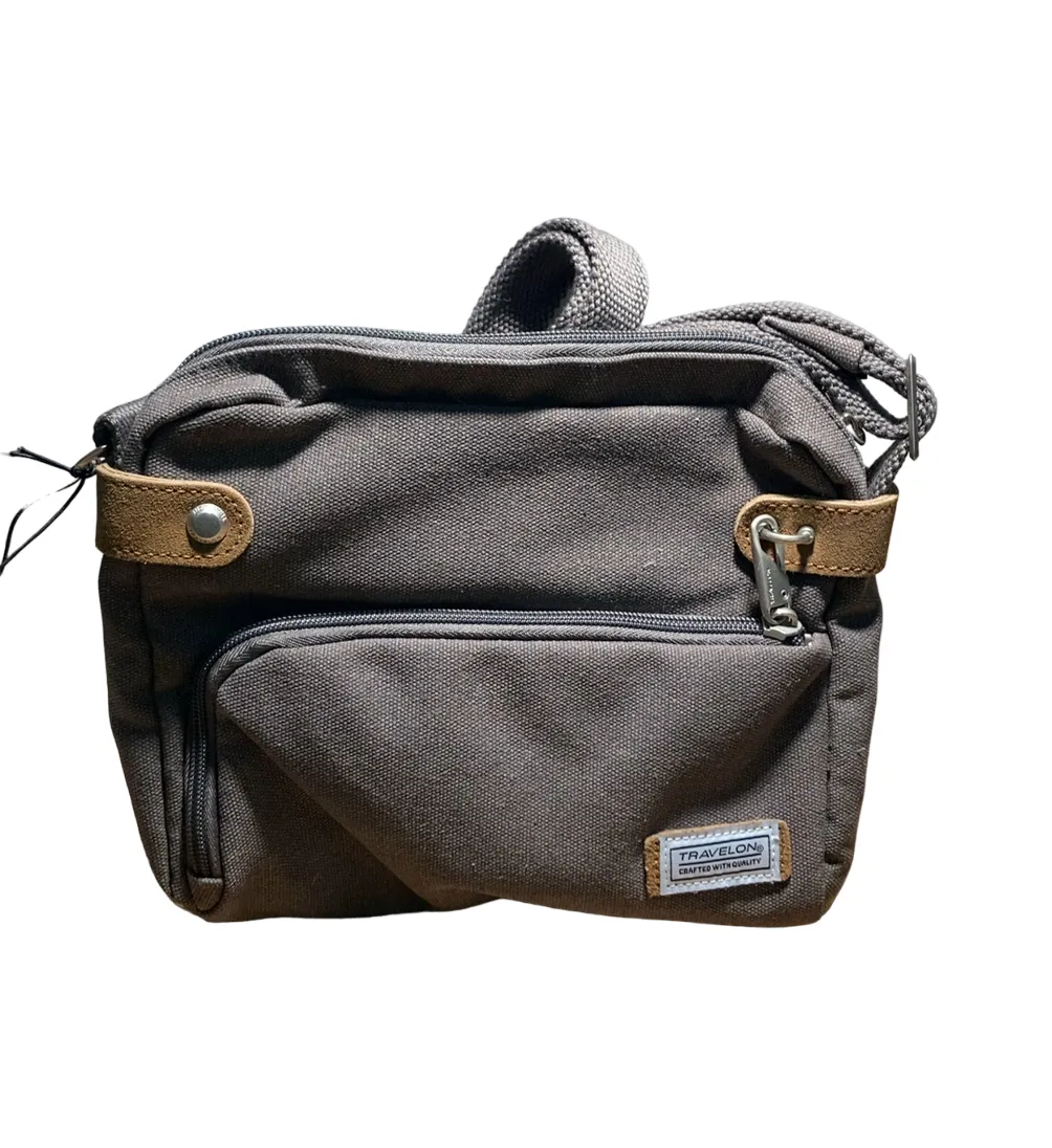 Travelon Anti Theft Bag, Pewter, Heritage, Crossbody