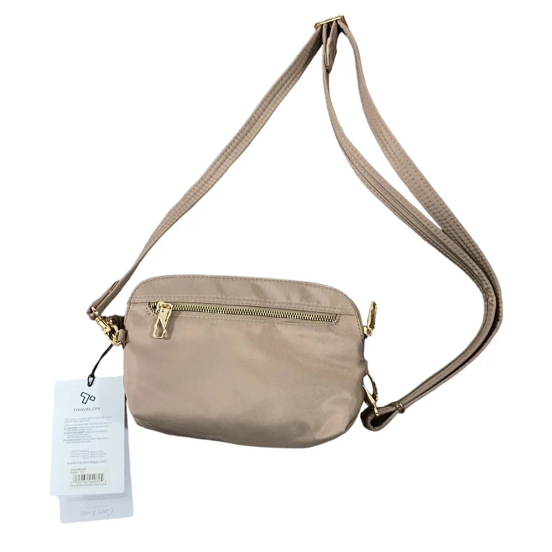 Travelon Anti-Theft Classic Convertible Crossbody and Waist Pack, Sable