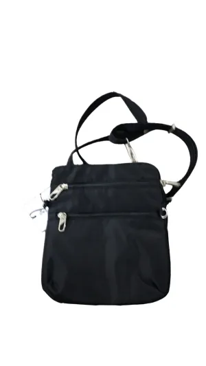 Travelon Anti-Theft Classic Slim Double Zip Crossbody, Black