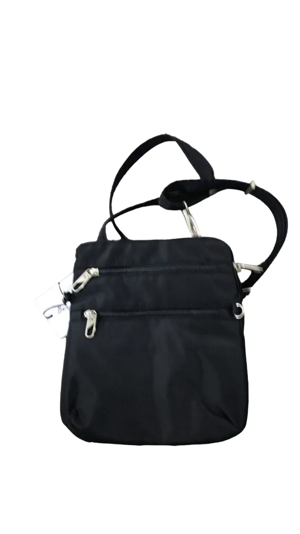 Travelon Anti-Theft Classic Slim Double Zip Crossbody, Black