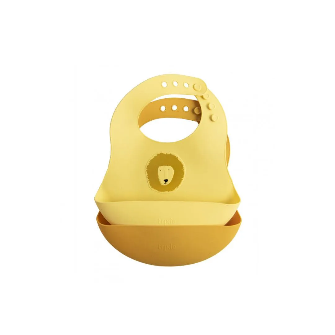 Trixie Silicone Bibs - Mr Lion - 2 Pack
