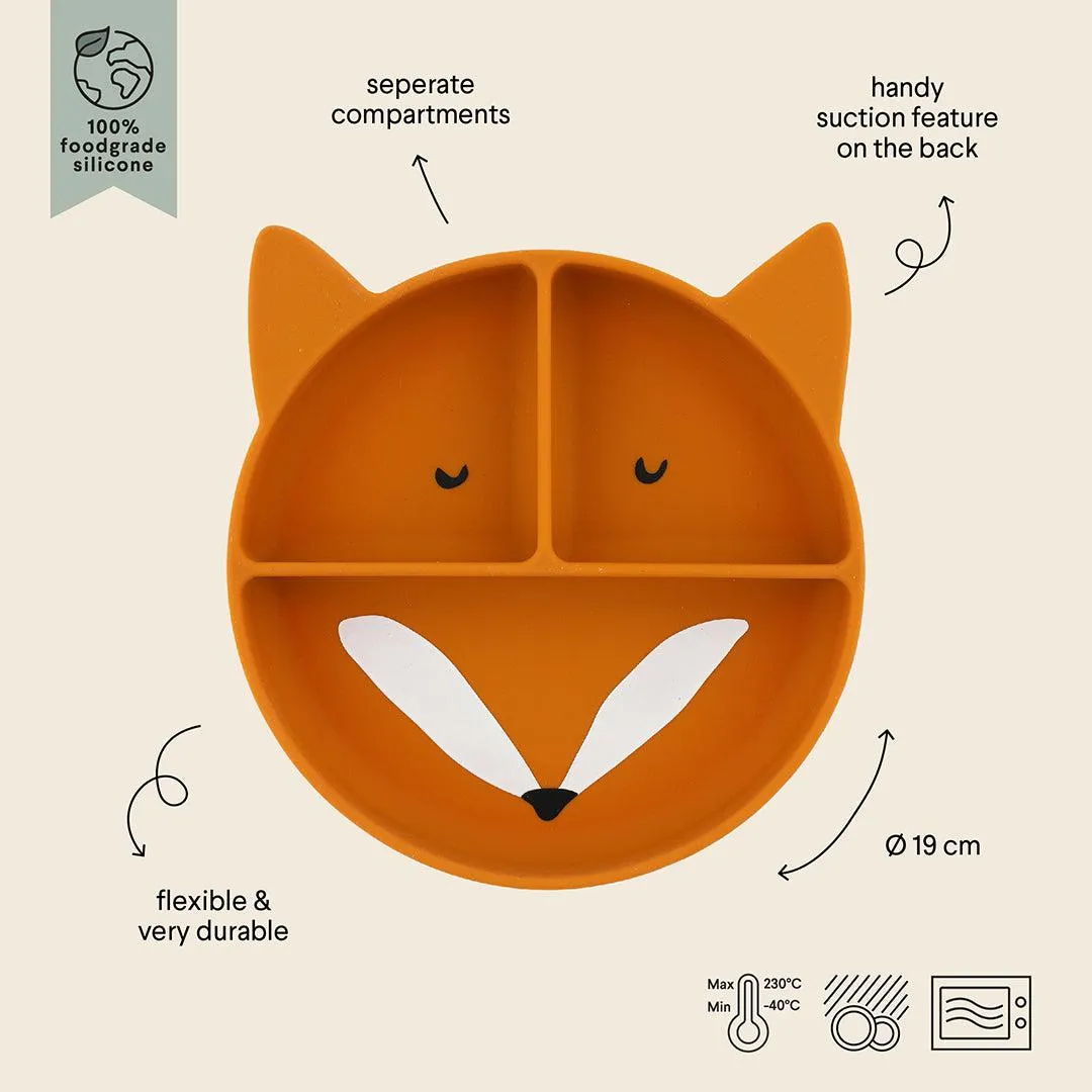 Trixie Silicone Divided Suction Plate - Mr Fox