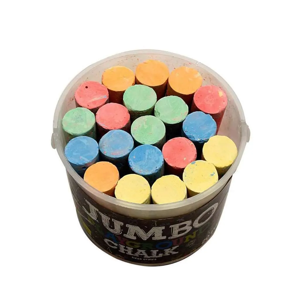 UBL Chalk Jumbo In Bucket 20pc