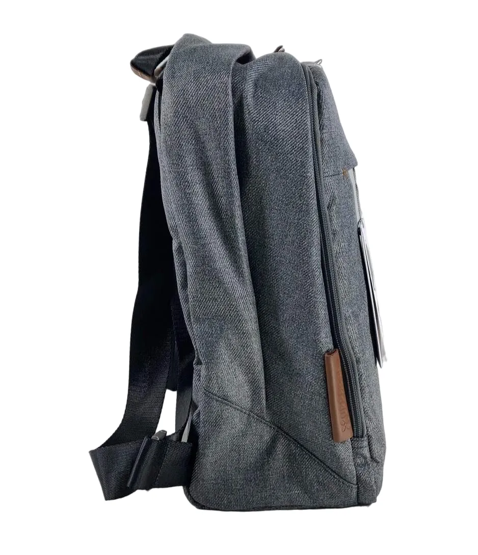 UPPAbaby Changing Backpack, Greyson (Charcoal Melange/Saddle Leather)