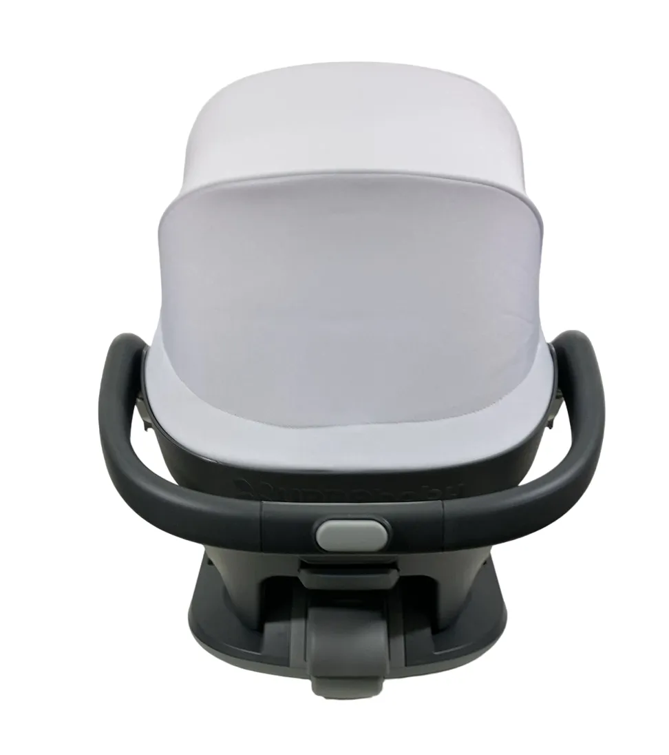 UPPAbaby MESA MAX Infant Car Seat and Base, 2023, DualTech Anthony White and Grey Chenille