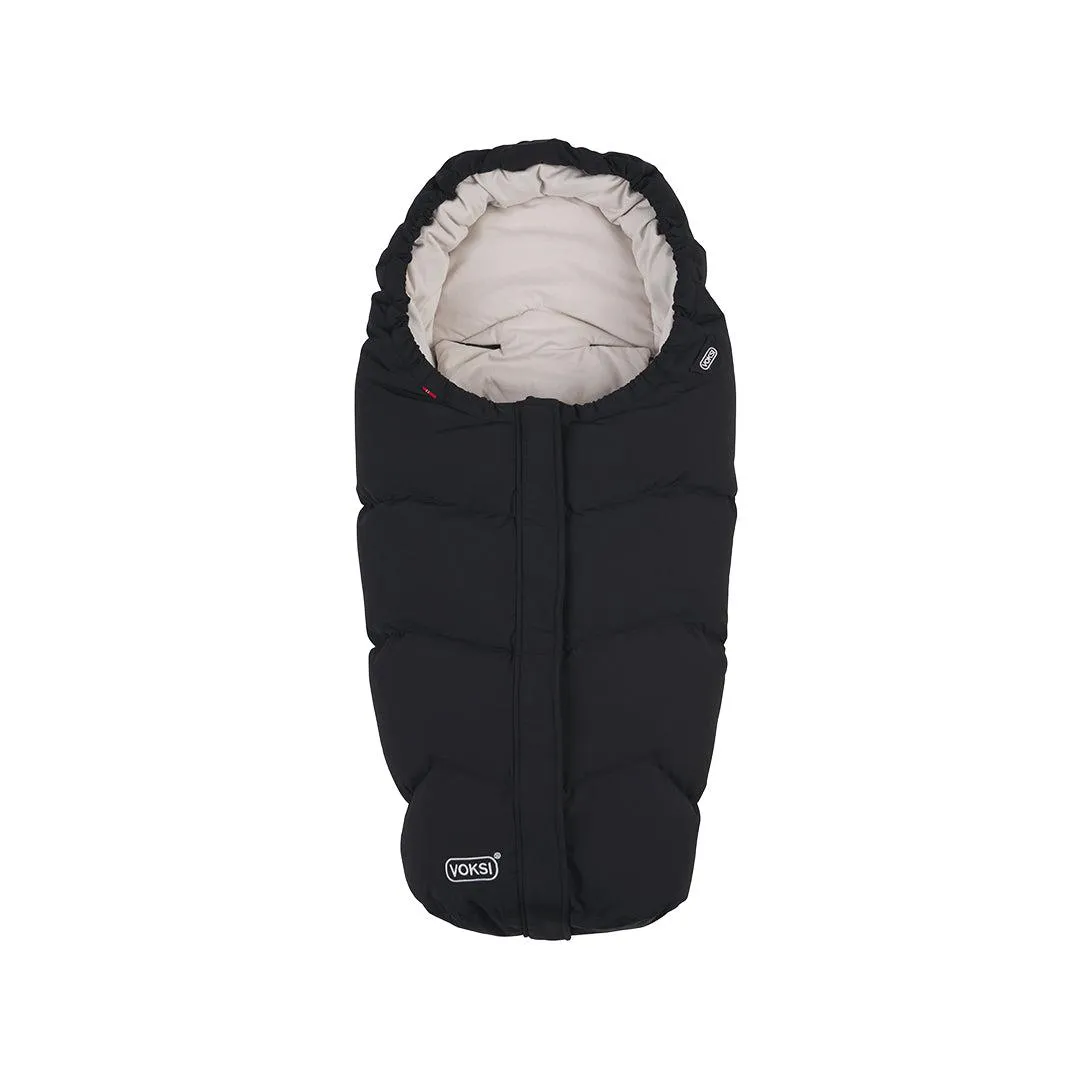 Voksi Move Footmuff - Black - Cream