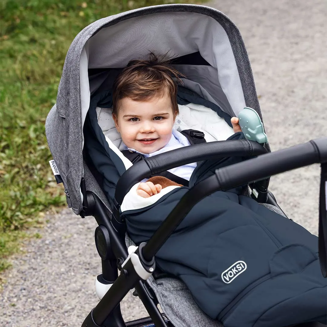 Voksi Sky Light Footmuff - Poppy Blue - Seeds