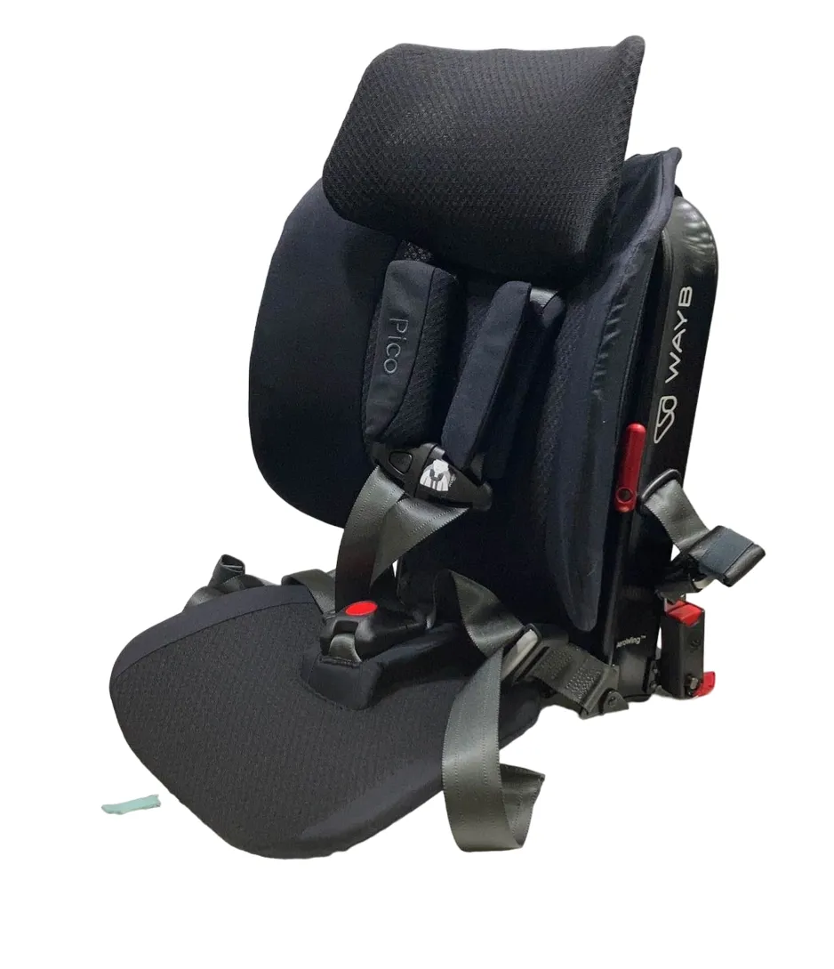 WAYB Pico Portable Car Seat Bundle, 2023, Jet, Deluxe Bag