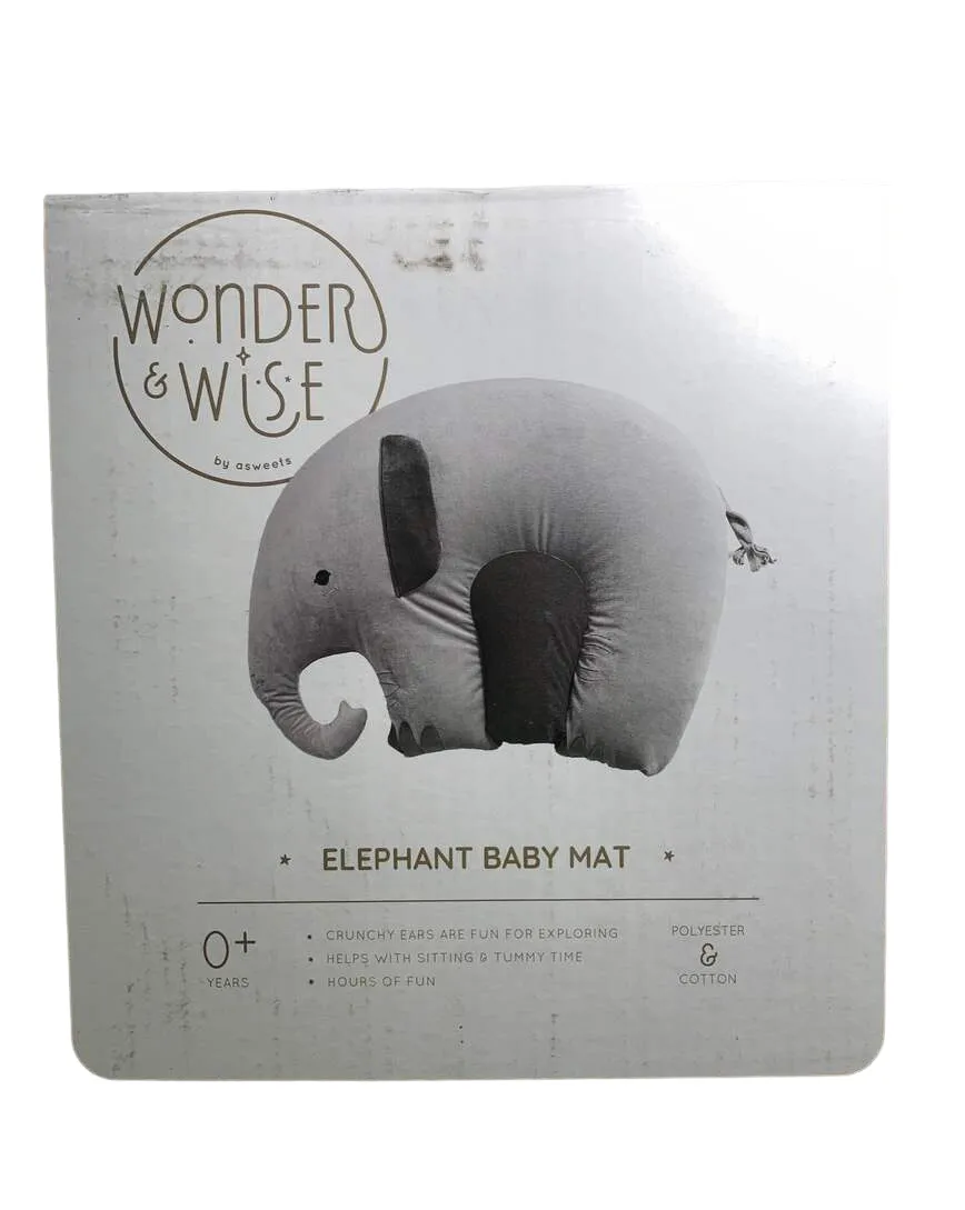 Wonder and Wise Elephant Baby Mat