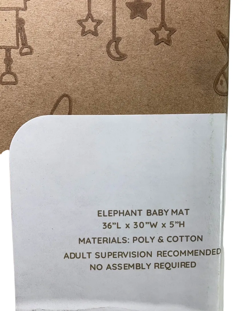 Wonder and Wise Elephant Baby Mat
