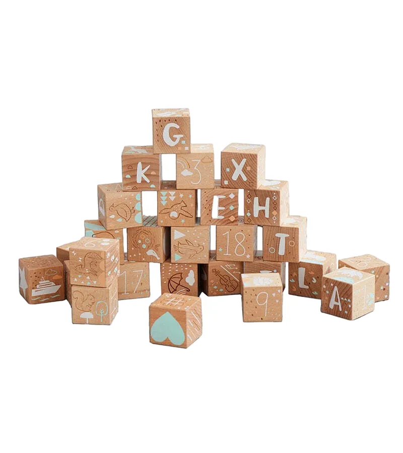 Wonder and Wise Keepsake Etched Baby Blocks