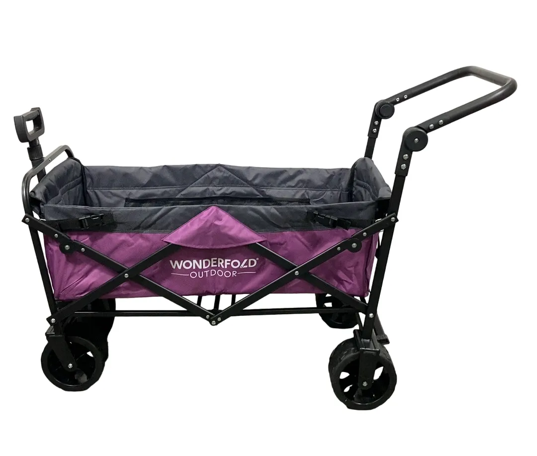 Wonderfold S3 Outdoor Utility Wagon, Purple/Gray