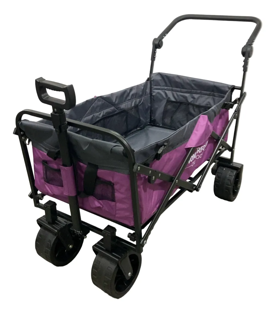 Wonderfold S3 Outdoor Utility Wagon, Purple/Gray