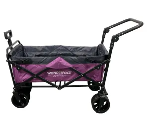 Wonderfold S3 Outdoor Utility Wagon, Purple/Gray